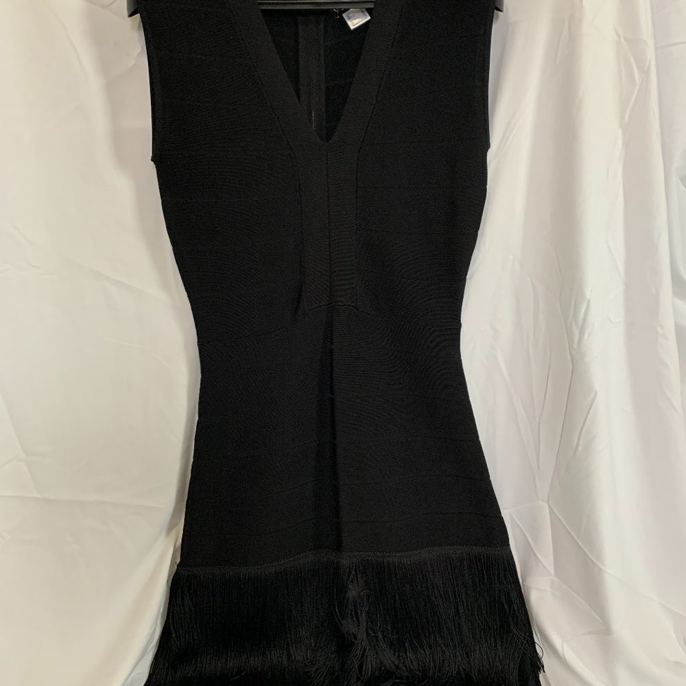 Venus Bandage style dress with Fringe size 8